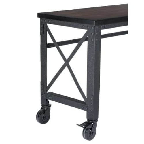 Duramax L72" x D24" x H37" Rolling Worktable No Drawers 68020 angle corner hardware view