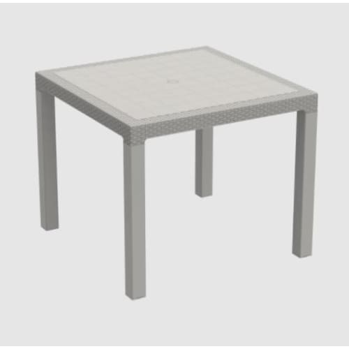 Duramax Rattan 4-Seater Table, Grey 86741