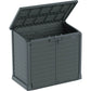 Duramax Storeaway Flat Lid 1200L Gray 86630 - Deck Box lid up