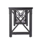 Duramax Weston 72" Industrial Metal & Wood desk with shelves 68052 end view