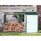 Duramax WoodStore Combo Green with Off White Trim 53661 - Metal Shed