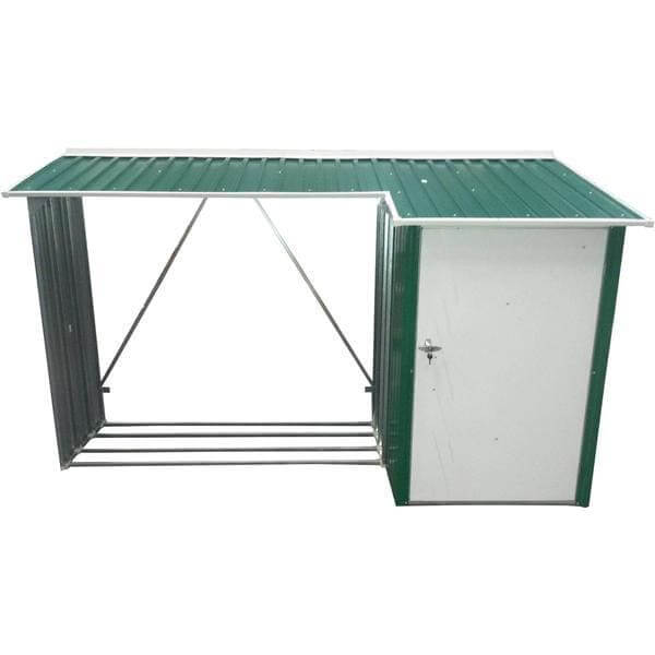 Duramax WoodStore Combo Green with Off White Trim 53661 - Metal Shed